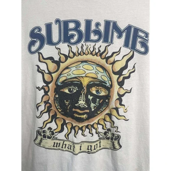 SUBLIME "What I Got" Sun Face‎ Graphic T Shirt Mens Large - Picture 3 of 12